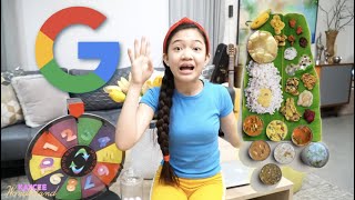 GOOGLE DECIDES WHAT I EAT FOR 24 HOURS  KAYCEE WONDERLAND [upl. by Ecnarwal]