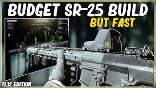 BUDGET SR25 BUILD BUT FAST  EFT ESCAPE FROM TARKOV  HIGH ERGO LOW RECOIL CHEAP 762X51  1212 [upl. by Neerehs]