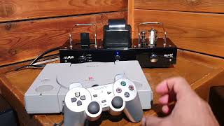 Is Sony Playstation One an Audiophile CD Player  Sound Test  Amplified with Fatman iTube Amplifier [upl. by Sirroned]