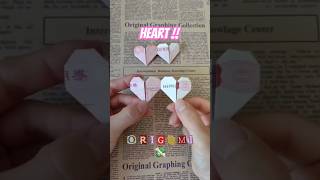 💕 Double Heart Origami  Dollar Bill Origami 💲 diy origami papercraft money [upl. by Elisabetta]