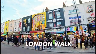 Walk From Camden Lock To Tottenham Court Road Via Morning Crescent Warren Street 4k [upl. by Gayelord63]