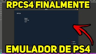 FINALMENTE RPCS4 APARECE PUBLICAMENTE EMULADOR DE PS4 DO MESMO CRIADOR DO RPCS3 [upl. by Byrann]