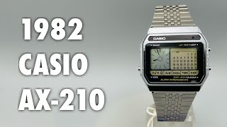 Unused 1982 CASIO AX210 review and look at its beauty and features [upl. by Anait622]