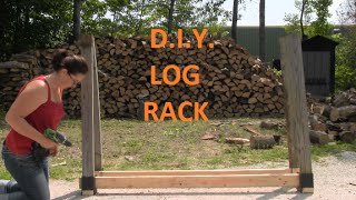 DIY Customizable Firewood Rack With The StackNStore Log Rack Brackets [upl. by Braynard]