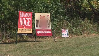 Delaware County political sign vandalized with antisemitic symbol [upl. by Lhadnek]