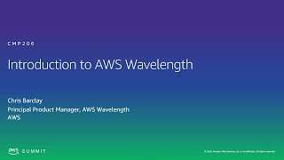 AWS AMER Summit 2020  Introduction to AWS Wavelength [upl. by Hnahk]