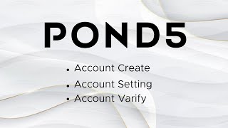 How To create Account On Pond5 Contributor  How To Make Pond5 Account [upl. by Itagaki]