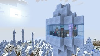 Ice Spike Tower House  A Minecraft House In Minutes [upl. by Broucek]