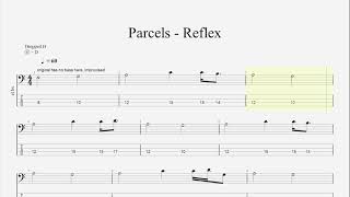 Parcels  Reflex Bass Tabs [upl. by Einahpets]