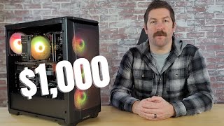 1000 Gaming PC Build for 1440P 5600X amp 7800 XT [upl. by Dorey]