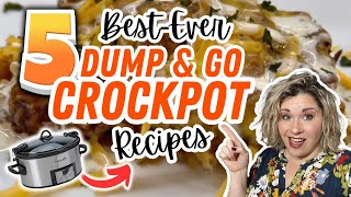 5 UNBELIEVABLE FALL DUMP amp GO CROCKPOT RECIPES YOU WILL GO CRAZY OVER  SIMPLE amp AMAZING MEALS [upl. by Colb]