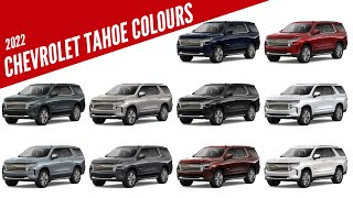 2022 Chevrolet Tahoe SUV  All Color Options  Images  AUTOBICS [upl. by Ahsilek]