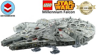 Lego Star Wars 75192 Millennium Falcon  Lego Speed Build Review [upl. by Nnylak710]