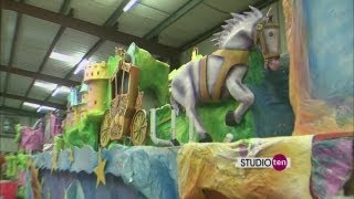 studio1o Parade Floats Mardi Gras in September [upl. by Bette931]