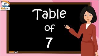 Table of 7 Tableofseven rhythmic table of seventable of 7 for kids [upl. by Cliffes168]