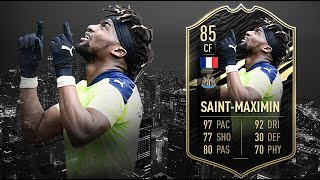 FIFA 21 ALLAN SAINTMAXIMIN 85 IF PLAYER REVIEW I FIFA 21 ULTIMATE TEAM [upl. by Elockin]