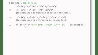 Descomposición en factores de expresiones algebraicas Baldor10615 y 16 [upl. by Aiksas918]