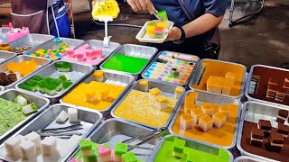 Colorful Jelly  Thailand Street Food  Hungry Bear [upl. by Nadabb]