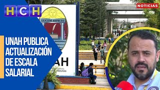 UNAH publica actualización de escala salarial sindicato señala que debe definirse vía diálogo [upl. by Sclar]