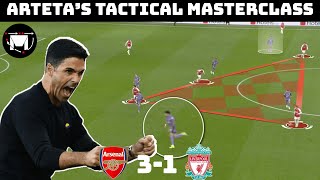 How Arteta Dominated Klopp  Tactical Analysis  Arsenal 31 Liverpool [upl. by Adnihc]