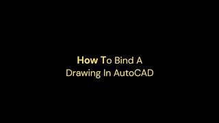 BIND IN AUTOCAD [upl. by Feigin]