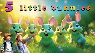 Five little bunnies  English song for kids  Nursery Rhyme [upl. by Maurizio]