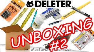 UNBOXING MATERIALES PARA DIBUJAR MANGA O COMIC  DELETER  Parte 2 [upl. by Adnar16]