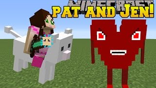 Minecraft PAT amp JEN MOD CLOUD HEART BOSS amp PUFFERFISH WEAPONS Mod Showcase [upl. by Aidam]