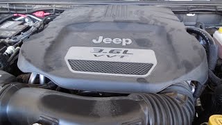 How To Change your Engine Oil in your Jeep Wrangler 36L V6 RockTrooper [upl. by Atrahc]