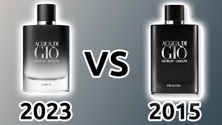 ACQUA DI GIO PARFUM VS PROFUMO REVIEW [upl. by Yraccaz]