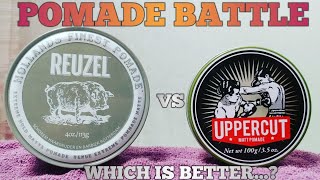 Reuzel Extreme Hold Matte Pomade vs Uppercut Deluxe Matt PomadePomade Battle [upl. by Aihsile401]