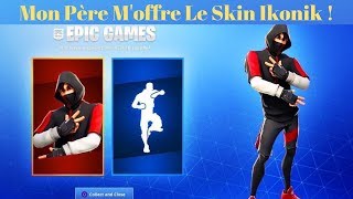 Fortnite Mon Père Moffre Le Skin Ikonik  La Danse Scénario [upl. by Ahsinit]