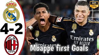 Real madrid vs ac milan 42  All Goals amp Highlights  2024 [upl. by Lauder]