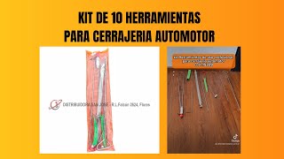 10 Herramientas para Cerrajeria Automotriz  Herramientas para Cerrajeros [upl. by Ephram]