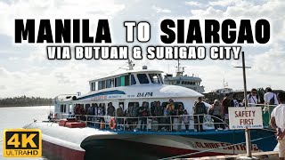 4K The BudgetFriendly Route to SIARGAO via BUTUAN and SURIGAO CITY Full Travel Guide [upl. by Anchie]