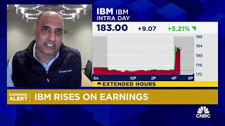 IBM shares climb on Q4 earnings beat [upl. by Nnylirehs]