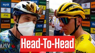 Tadej Pogacar amp Jonas Vingegaard Face Mountain Duel In Tour de France 2024 [upl. by Eniamret74]