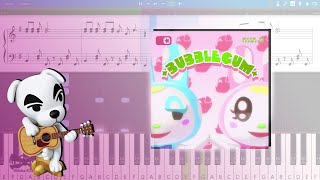 Bubblegum KK  Animal Crossing Piano Tutorial  Sheets  MIDI Synthesia [upl. by Awram]