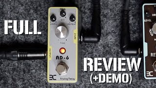 EX ENO AD6 Analog Delay Pedal tcube series FULL REVIEWDEMO [upl. by Admana977]