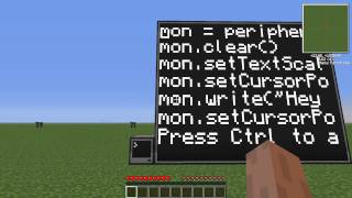 ComputerCraft Tutorial part 10 Monitors [upl. by Aidnyl]