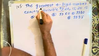 The greatest 4digit number exactly divisible by 10 15 20 is [upl. by Ulphi]