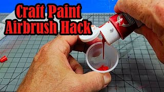 How to Airbrush Craft Paint the Right Way [upl. by Ecirbaf]