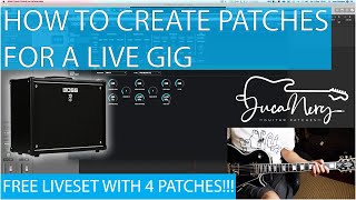 HOW TO CREATE PATCHES FOR A LIVE GIG  BOSS KATANA TUTORIAL  INCLUDES 4 FREE PATCHES [upl. by Akenaj]