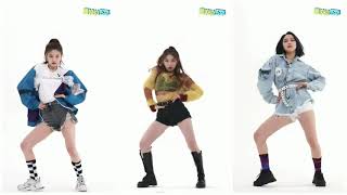 MIRRORED DANCE COMPARISON Yeji Chaeryeong amp Ryujin  WANNABE ITZY [upl. by Ruthe732]