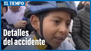 Niño que lloró durante el homenaje a Egan Bernal murió en accidente ​ El Tiempo [upl. by Yeo]