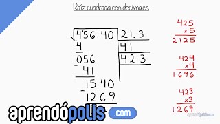 Como calcular raíz cuadrada exacta de 3 cifras – Como calcular raíz cuadrada exacta sin calculadora [upl. by Barram]