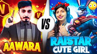 Raistar And Cute Girl Vs Aawara And Aawari In Clash Squad 😍 But मजा आ गया 🤣  Free Fire India [upl. by Burk]