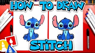 How To Draw Stitch From Lilo And Stitch [upl. by Trici]