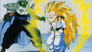 DBZ  Gotenks turns Super Saiyan 3 for the First Time HD [upl. by Nylzaj]