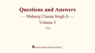 Questions and Answers  Maharaj Charan Singh Ji  Volume 19  RSSB [upl. by Rape]